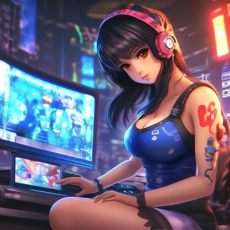 Девушка геймер