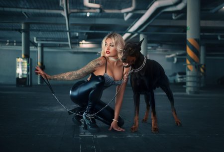 Фотосессии с доберманом