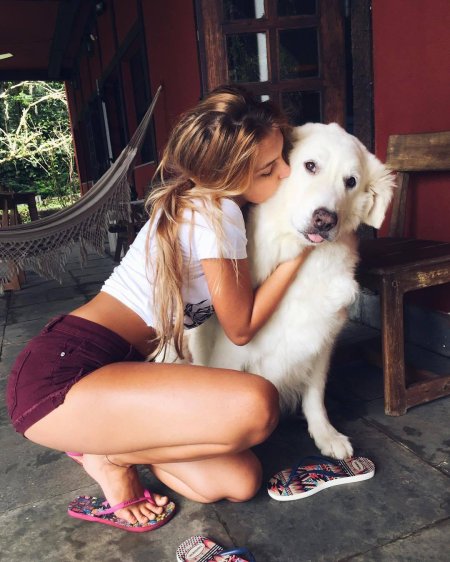 Девушки с животными