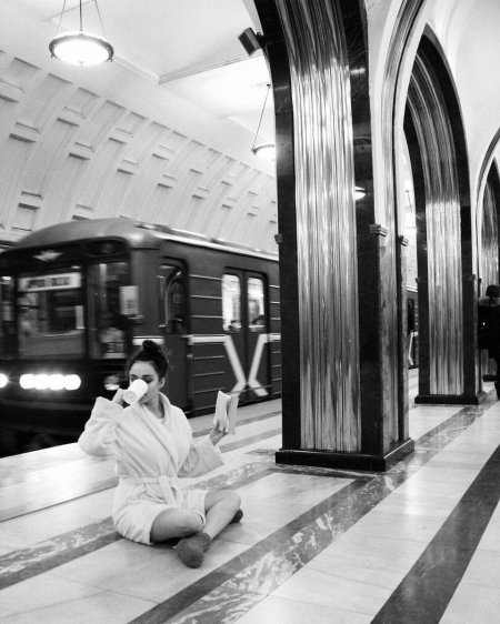 Фотосессия в метро