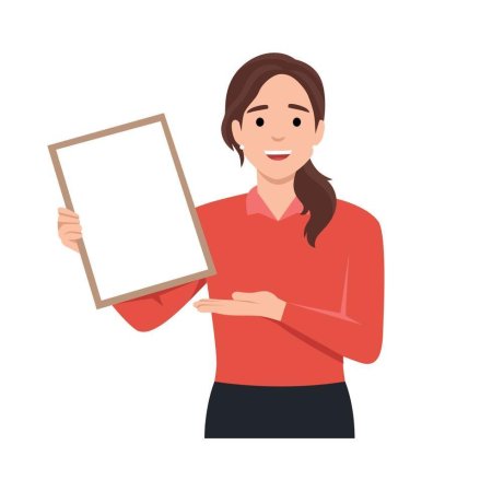 Девушка с папкой в руках