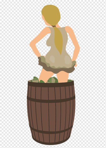 Девушка бочка