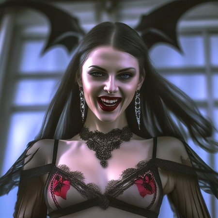 Сексуальная девушка вампир