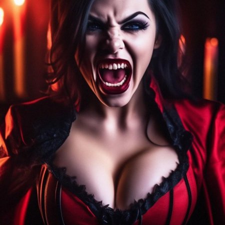 Красивая вампирша