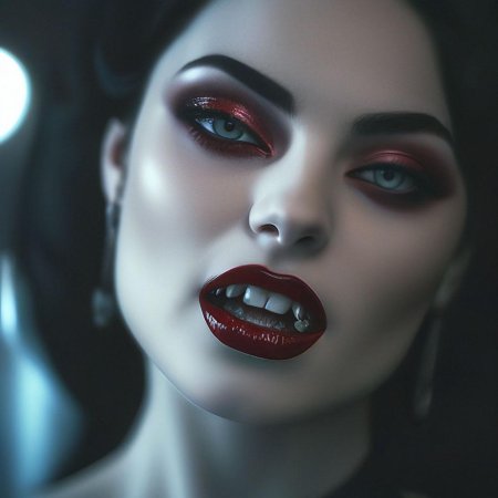 Макияж вампира для девушки