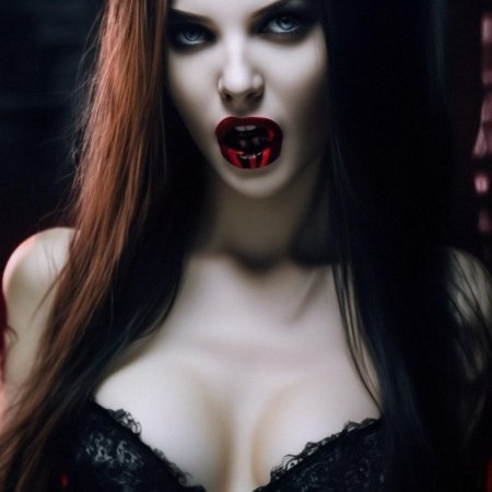 Красивая вампирша
