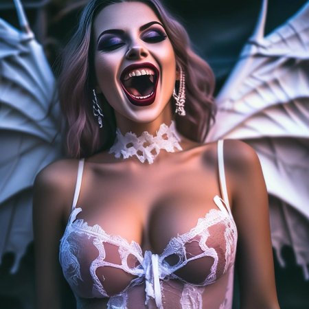 Голая девушка вампир