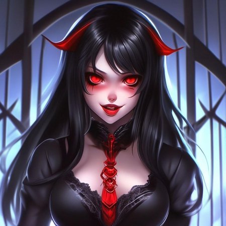 Вампир с красными глазами