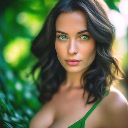 Зеленоглазая девушка