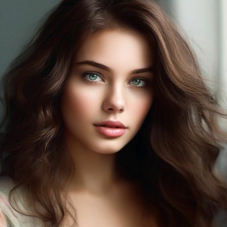 Девушка шатенка