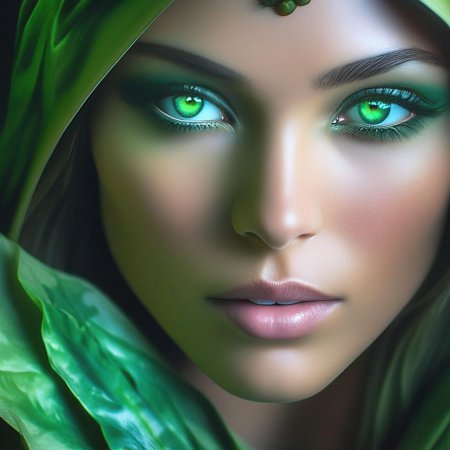 Женщина с зелеными глазами