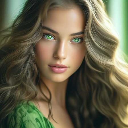 Шатенки с зелеными глазами