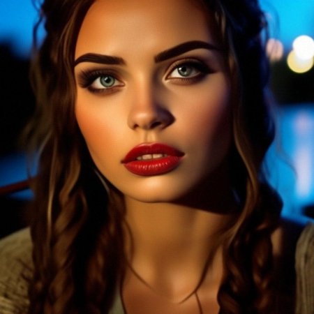 Яркие макияж