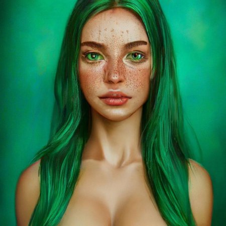 Зеленые волосы