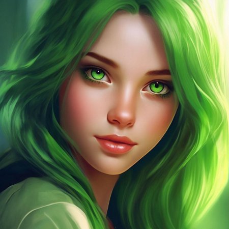 Девушка с зелеными глазами