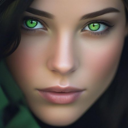 Тёмно зелёные глаза