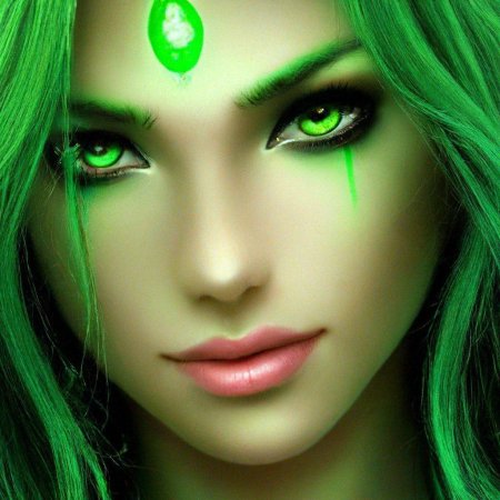 Зеленая девушка