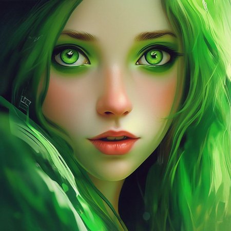 Девочка с зелеными глазами
