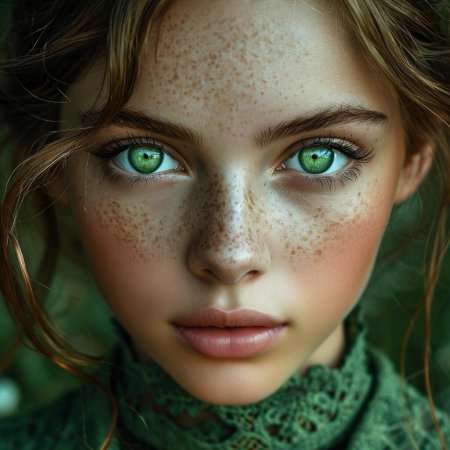 The girl with green eyes