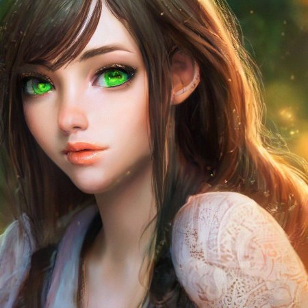 Девушка с зелеными глазами