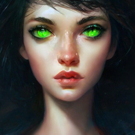 Девушка с зелеными глазами