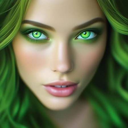 Модели с зелеными глазами