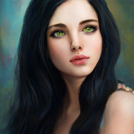 Черноволосая девушка