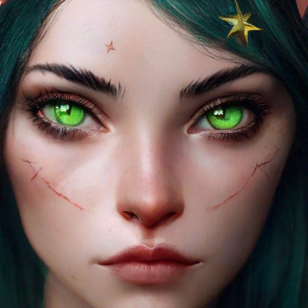 Девочка с зелеными глазами