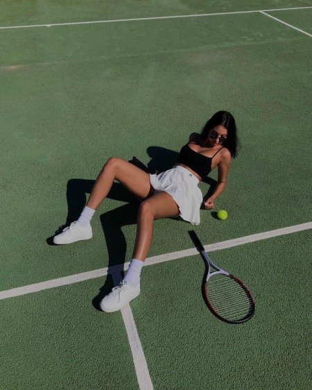 Фотосессия на теннисном корте