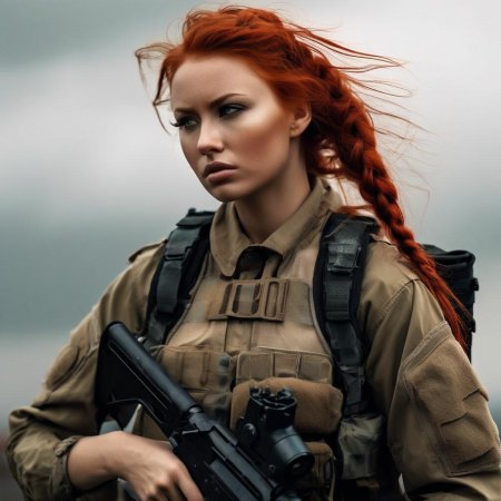 Рыжая девушка