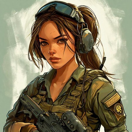 Военный и девушка