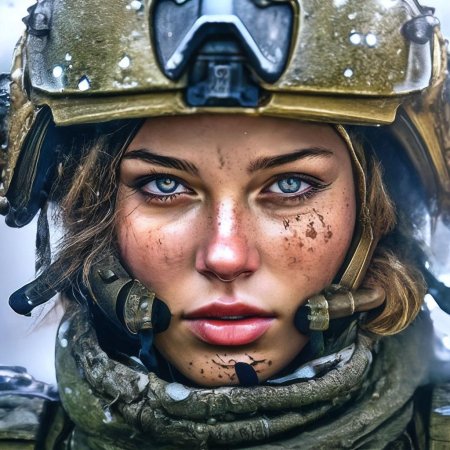 Девушка солдат