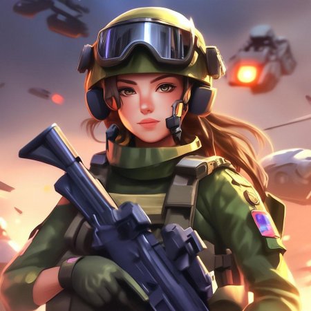 Аниме девушка солдат