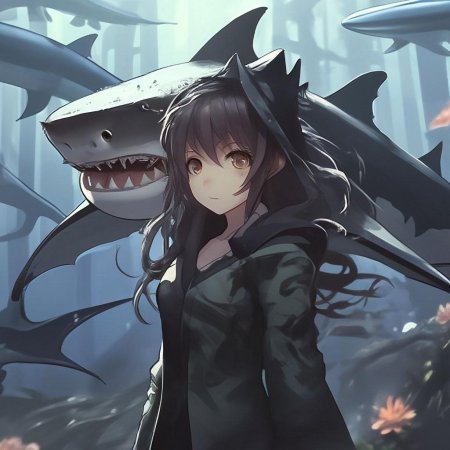 Аниме акула девочка