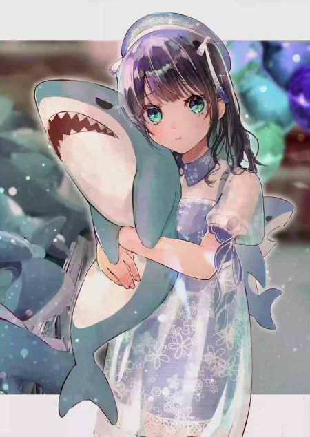 Девушка и акулы