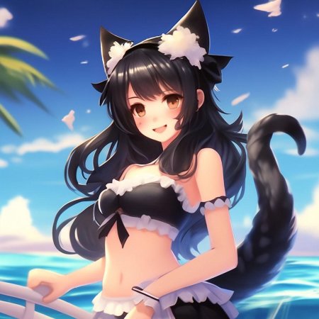 Кошко девочки из аниме