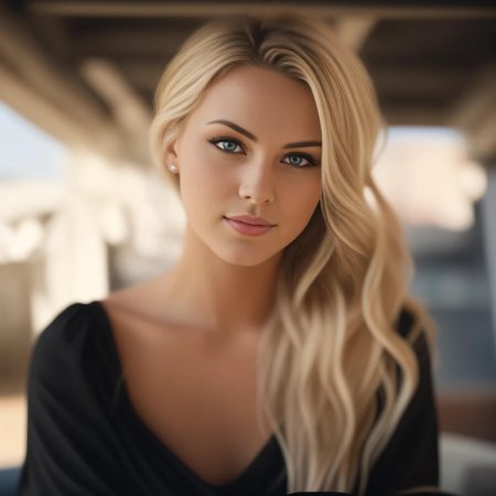 Красивая женщина блондинка