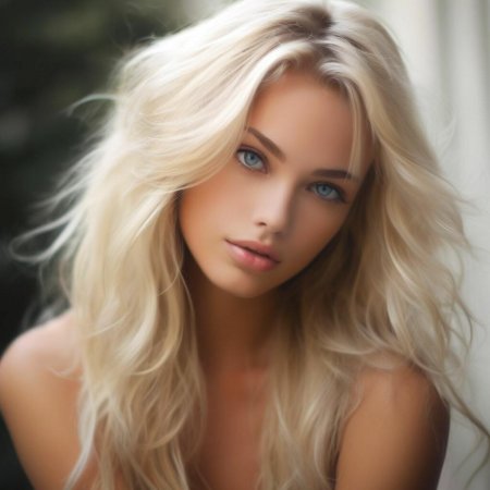 Красивая блондинка