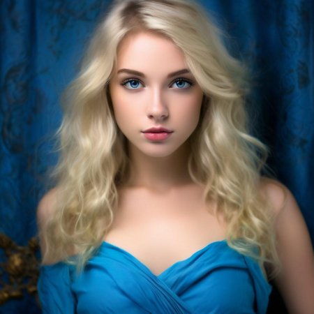 Голубоглазая блондинка