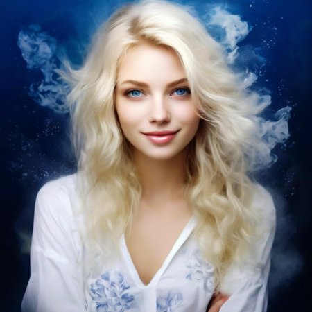 Блондинка голубоглазая