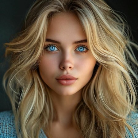 Girl with blue eyes