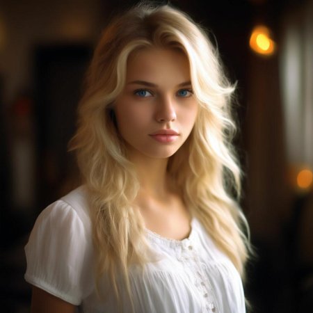 Красивая девушка блондинка