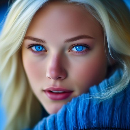 Девушка с голубыми глазами