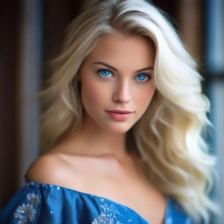 Красивые девушки с голубыми глазами