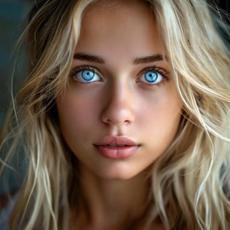 Девушки с голубыми глазами
