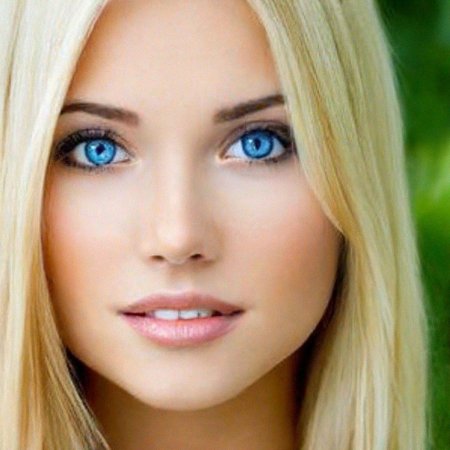 Девушки блондинки с голубыми глазами