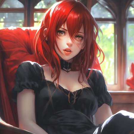 Аниме девушка с каре