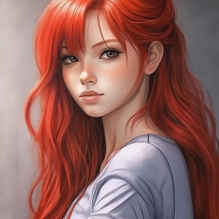 Волосы аниме девушки