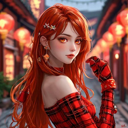 Девочка с рыжими волосами