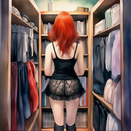 Рыжая в чулках